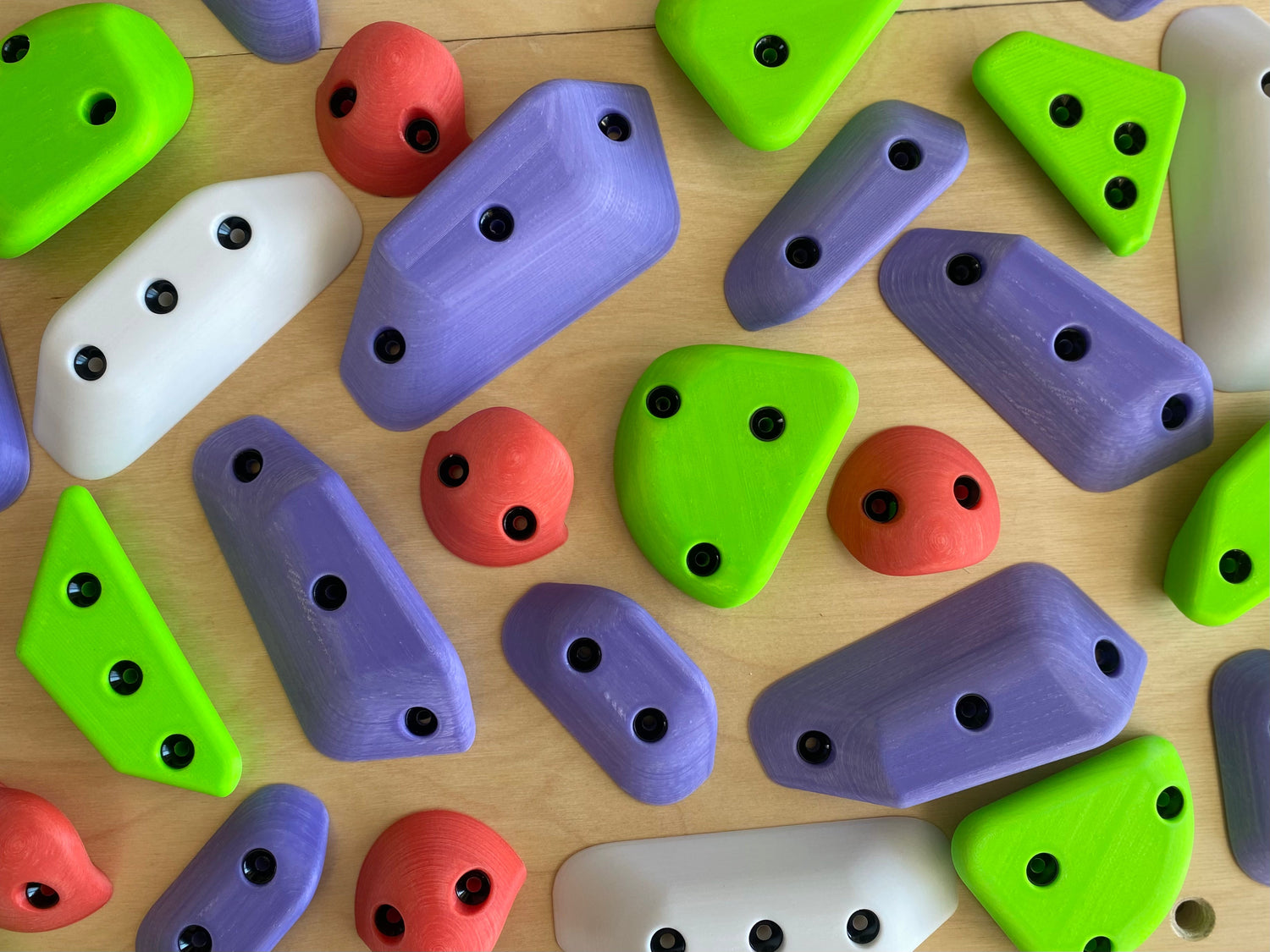 A few different color holds
